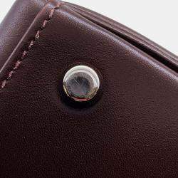 Hermes Havane Box Calf Leather Kelly Retourne 28 Tote Bag