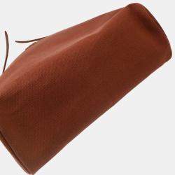 Pre Owned Hermes Brown Toile Officier H Herbag 39 Handbag