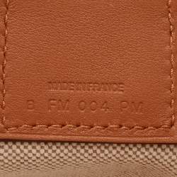 Hermès Gris/Beige/Écru/Beige/Gold H Plume Canvas "Quadrige au Fil" and Swift Leather Steeple 25 Bag