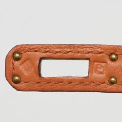 Hermes Orange Swift Leather Kelly Danse Gold Hardware Finish Bag
