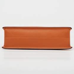 Hermes Orange Swift Leather Kelly Danse Gold Hardware Finish Bag
