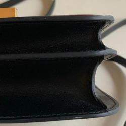 Pre Owned Hermes Black Box Leather Constance 19 Bag