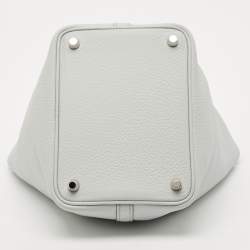 Hermès Bleu Pale Taurillon Clemence Leather Picotin Lock 18 Bag