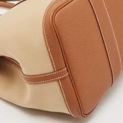 مملوكة مسبقًا Hermes Trench/Gold Toile H and Negonda Leather Garden Party 36 Bag