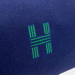 Hermes Blue Fabric Breed a Brac Case PM bag