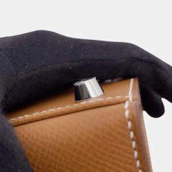 Hermes Gold Epsom Leather Kelly 25 Tote Bag