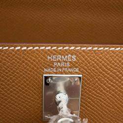 Hermes Gold Epsom Leather Kelly 25 Tote Bag