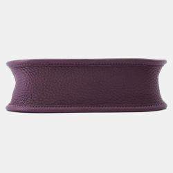 Hermes Cassis/Rouge Grenat Taurillon Clemence Evelyne Amazon TPM Shoulder Bag