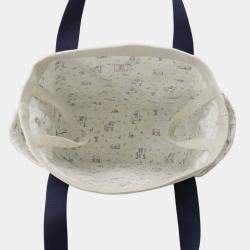 Hermes Gris Pale/Navy Toile H Tote Bag