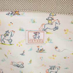 Hermes Gris Pale/Navy Toile H Tote Bag