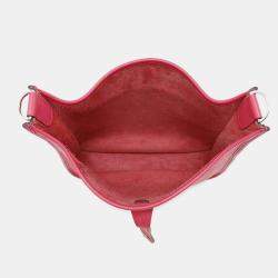 Hermes Rose Extreme Taurillon Clemence Evelyne 29 Shoulder Bag