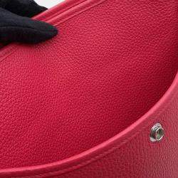 Hermes Rose Extreme Taurillon Clemence Evelyne 29 Shoulder Bag