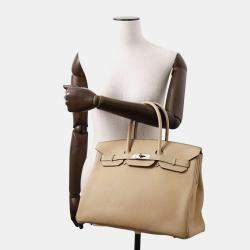 Hermes Trench Togo Leather Birkin 35 Tote Bag