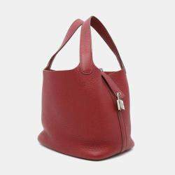 Hermes Picotin Lock Rouge Garance Taurillon Clemence 18