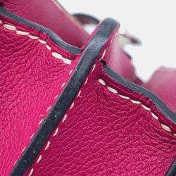 Hermes Rose Purple Evercolor Roulis 23 Shoulder Bag
