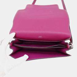 Hermes Rose Purple Evercolor Roulis 23 Shoulder Bag