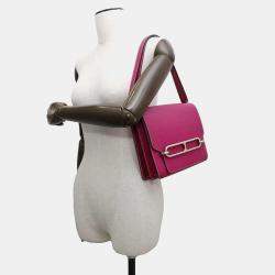 Hermes Rose Purple Evercolor Roulis 23 Shoulder Bag