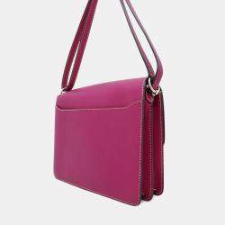 Hermes Rose Purple Evercolor Roulis 23 Shoulder Bag
