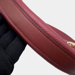 Pre Owned Hermes Petit Arson Rouge H Togo Leather Bag