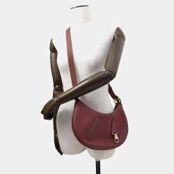 Pre Owned Hermes Petit Arson Rouge H Togo Leather Bag