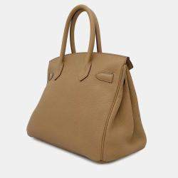  Hermes Biscuit Togo Leather Gold Finished Birkin 30