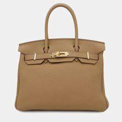  Hermes Biscuit Togo Leather Gold Finished Birkin 30