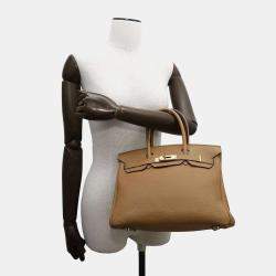  Hermes Biscuit Togo Leather Gold Finished Birkin 30