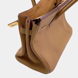  Hermes Biscuit Togo Leather Gold Finished Birkin 30