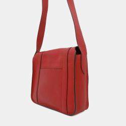 Hermes Rouge Casaque Taurillon Clemence  Steve Caporal 27 Handbag 