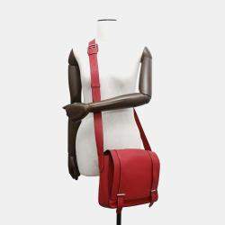 Hermes Rouge Casaque Taurillon Clemence  Steve Caporal 27 Handbag 