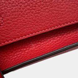 Hermes Rouge Casaque Taurillon Clemence  Steve Caporal 27 Handbag 
