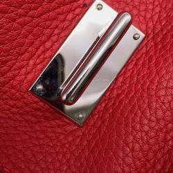 Hermes Rouge Casaque Taurillon Clemence  Steve Caporal 27 Handbag 