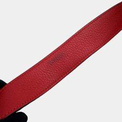 Hermes Rouge Casaque Taurillon Clemence  Steve Caporal 27 Handbag 