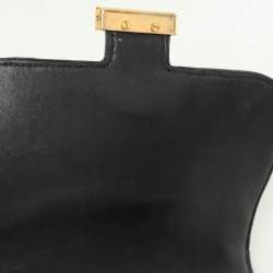 Pre Owned Hermes Black Crocodile Porosus Constance Gold Finish Constance 18 Bag