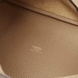 مملوكة مسبقًا Hermes Beige Marfa Taurillon Clemence Leather Picotin Lock 18 Bag