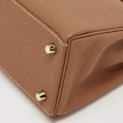 Hermes Gold Togo Leather Gold Finish Kelly Retourne 25 Bag