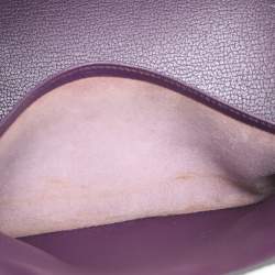 Hermes Violet Ostrich Leather Palladium Finish Birkin 30 Bag