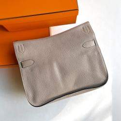 Pre Owned Hermes Dove Grey Jypsiere 34 Shoulder Bag