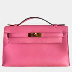 Hermes Lipstick Pink Mini Kelly I Top Handle Bag