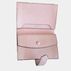 Hermes Sakura Pink Leather Bearn Compact Wallet 
