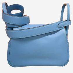 Hermes Northern Blue Swift Leather Mini Lindy Shoulder Bag