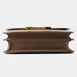 Hermes Etoupe Epsom Leather Constance Mini Shoulder Bag