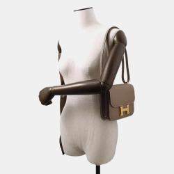 Hermes Etoupe Epsom Leather Constance Mini Shoulder Bag