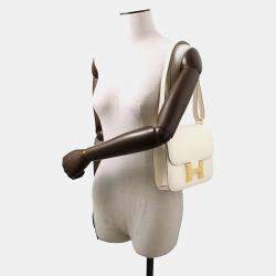 Hermes Craie Epsom Leather Constance 24 Shoulder Bag