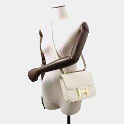 Hermes Craie Epsom Leather Constance 24 Shoulder Bag