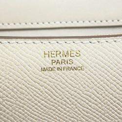 Hermes Craie Epsom Leather Constance 24 Shoulder Bag
