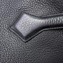 Pre Owned Hermes Black Taurillon Clemence  Victoria 50 Travel Bag 