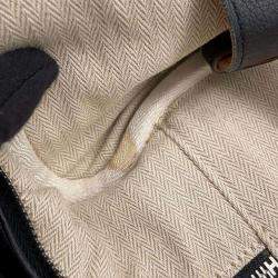 Pre Owned Hermes Black Taurillon Clemence  Victoria 50 Travel Bag 