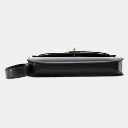 Hermes  Black Box Calf Leather 25 Kelly Depeche Clutch Bag