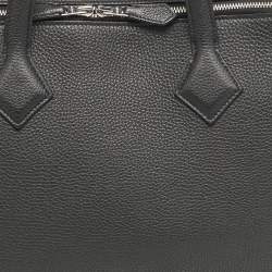 Hermes Noir Togo Leather Victoria Light Briefcase